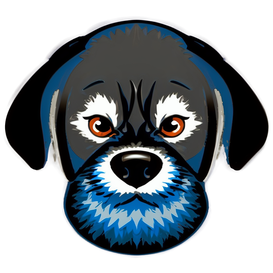 Stylized Dog Head Png Stm34 PNG Image