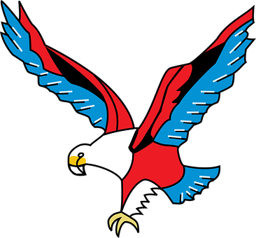 Stylized Eagle Graphic PNG Image