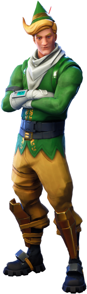 Stylized Elf Character Pose PNG Image