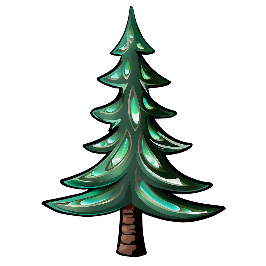 Stylized Evergreen Tree Png 36 PNG Image