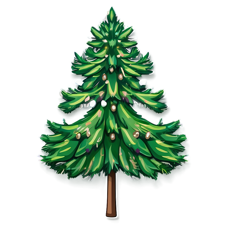 Stylized Evergreen Tree Png 7 PNG Image