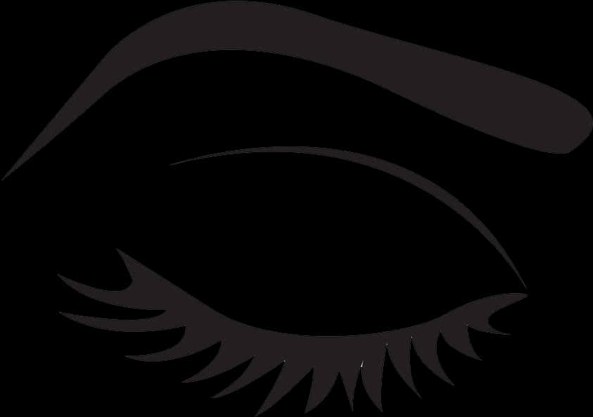 Stylized Eyelash Graphic PNG Image