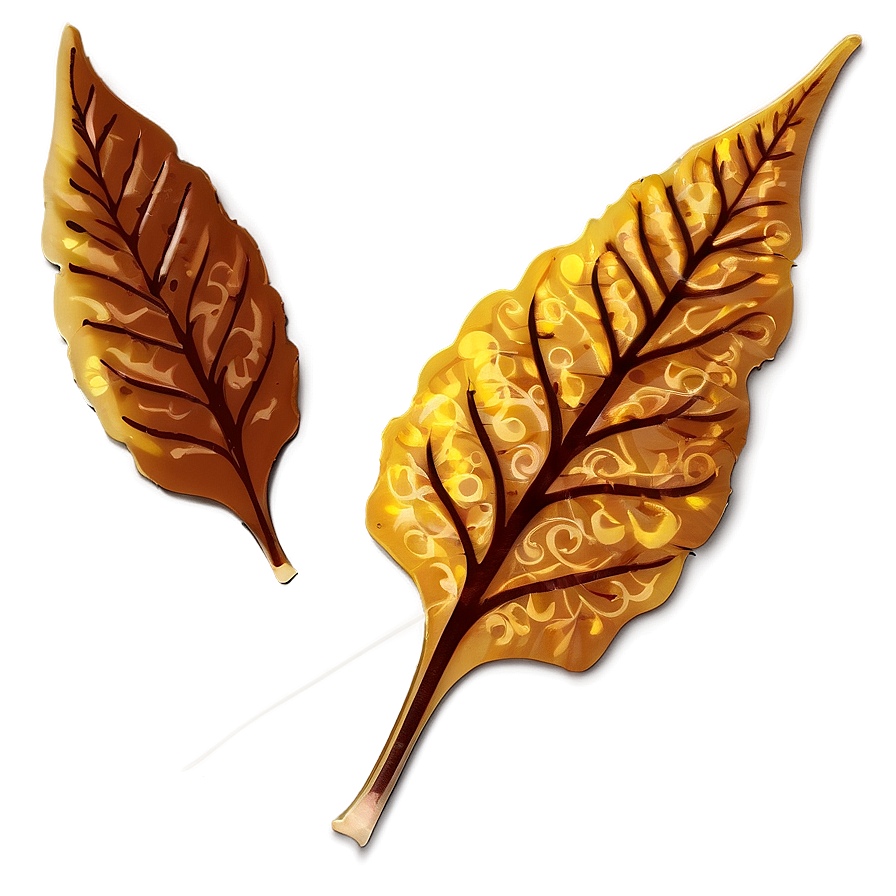 Stylized Fall Leaf Png Mrt PNG Image