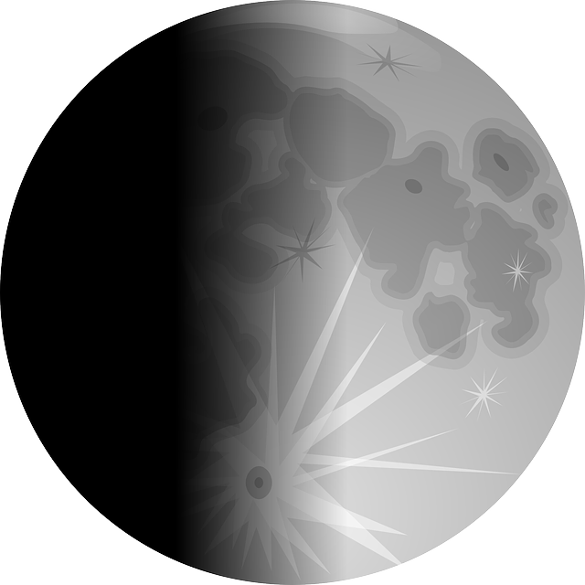 Stylized Full Moon Graphic PNG Image