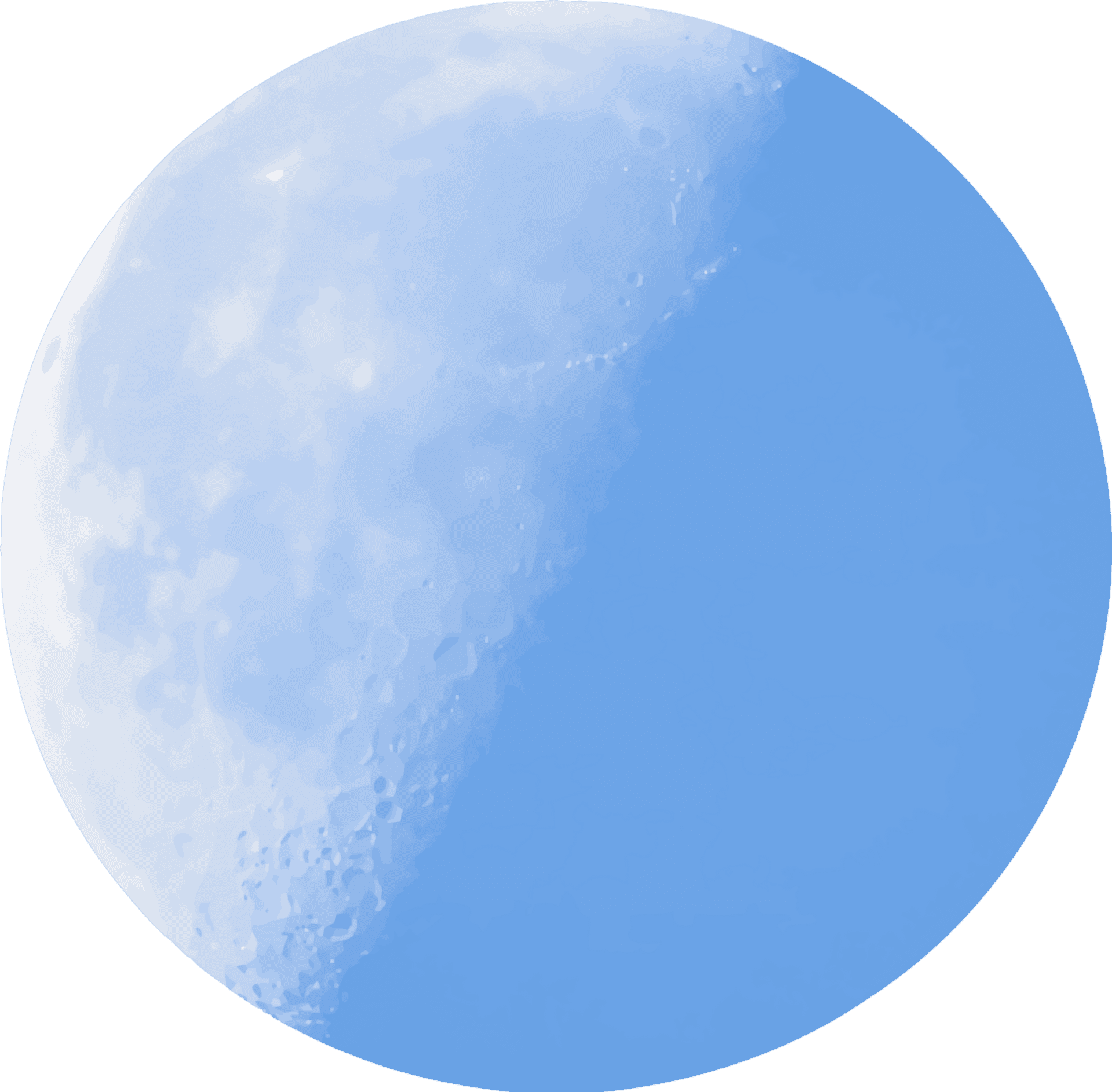 Stylized Full Moon Illustration PNG Image