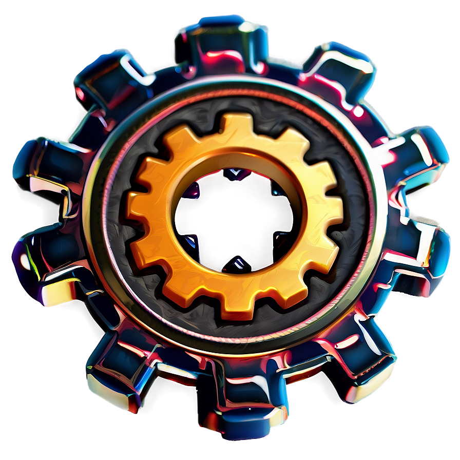 Stylized Gear Icon Png 05252024 PNG Image