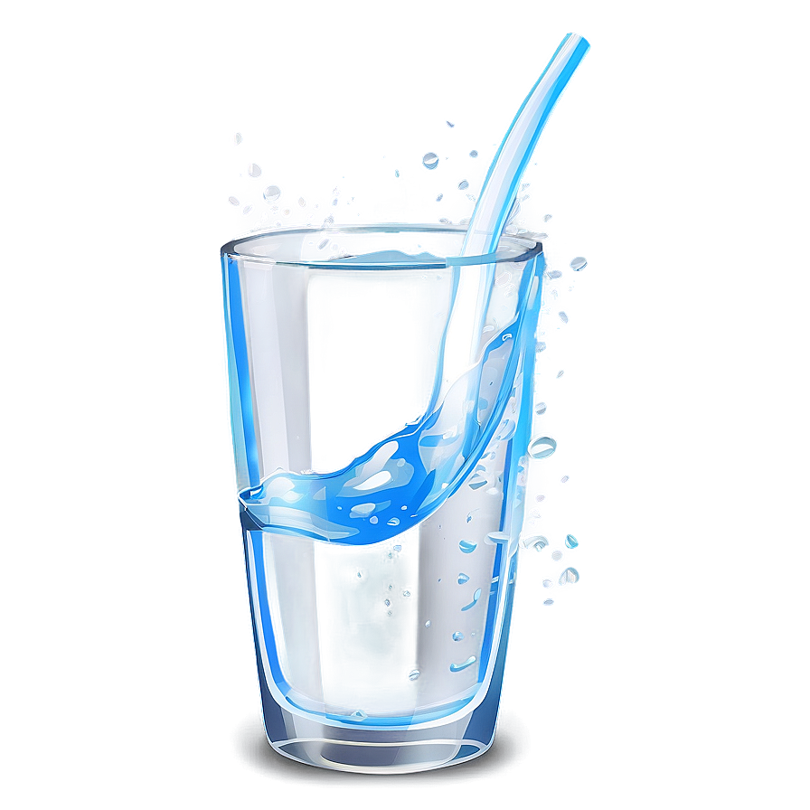 Stylized Glass Of Water Png Mvr PNG Image