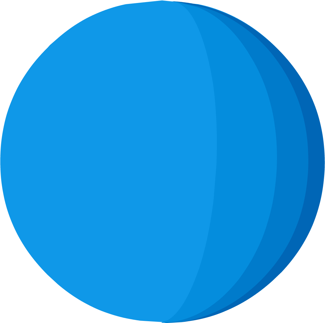 Stylized Graphicof Uranus Planet PNG Image