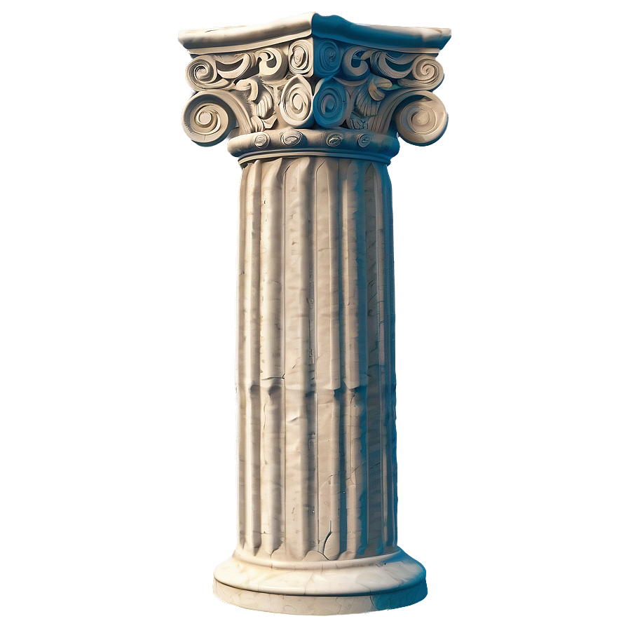 Stylized Greek Pillar Png Xna PNG Image