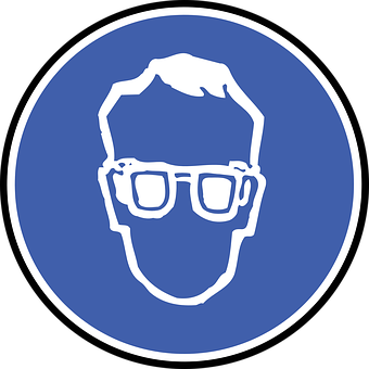 Stylized Head Silhouettewith Glasses PNG Image