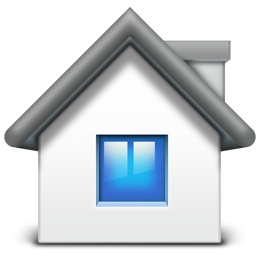 Stylized Home Icon PNG Image