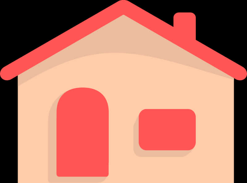 Stylized Home Icon PNG Image