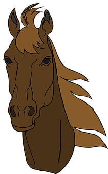 Stylized Horse Portrait PNG Image