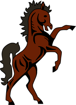 Stylized Horse Silhouette PNG Image