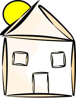 Stylized House Illustration PNG Image