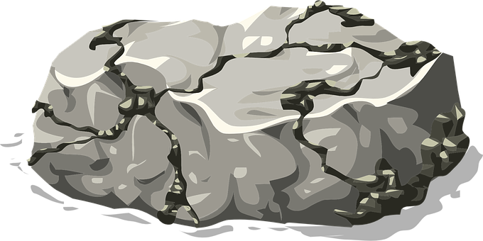 Stylized Illustrationof Rock PNG Image