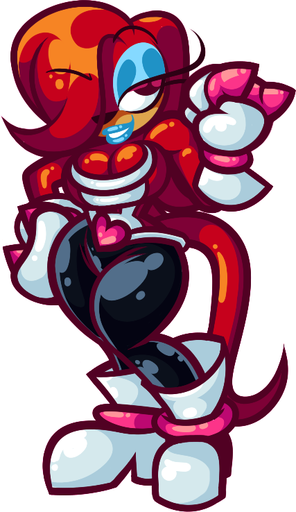 Stylized Knuckles Echidna Artwork PNG Image