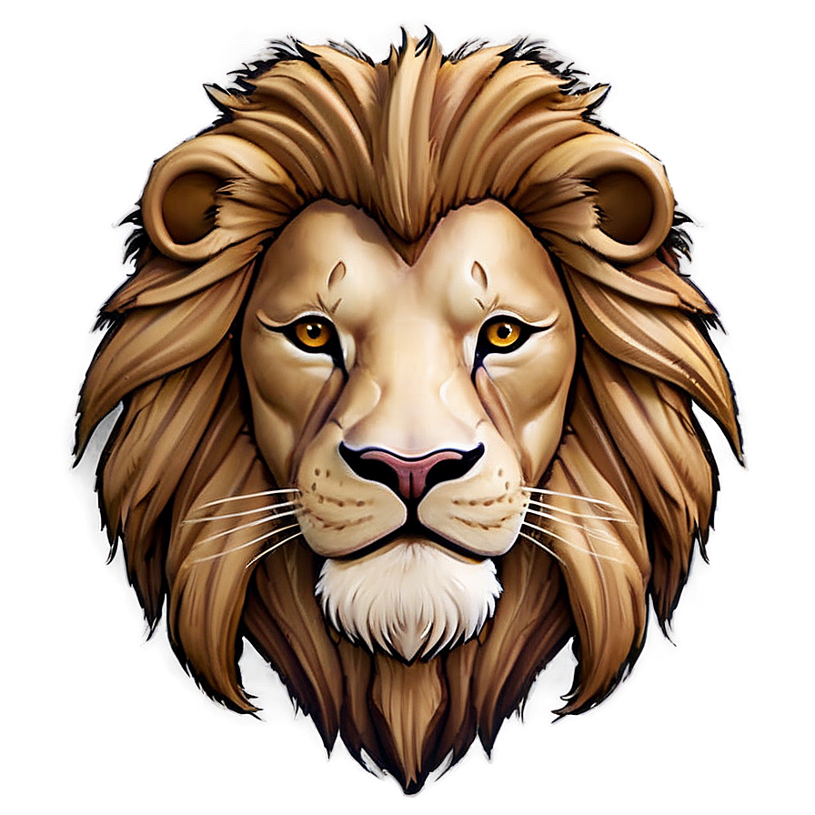 Stylized Lion Face Png Fnh PNG Image