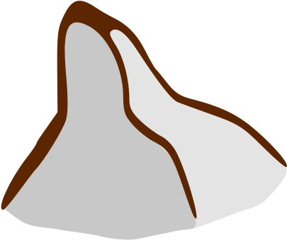 Stylized Mountain Graphic PNG Image