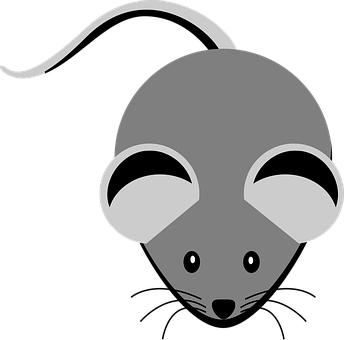 Stylized Mouse Graphic PNG Image