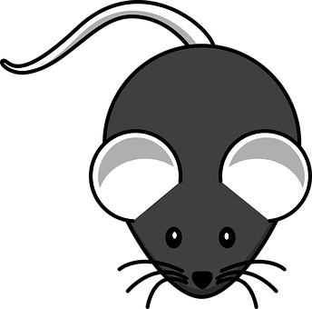 Stylized Mouse Graphic PNG Image