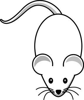 Stylized Mouse Graphic PNG Image