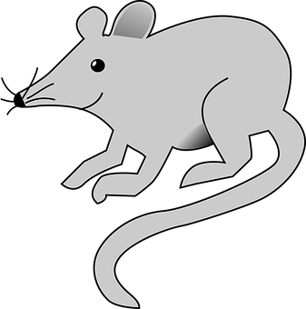 Stylized Mouse Graphic PNG Image