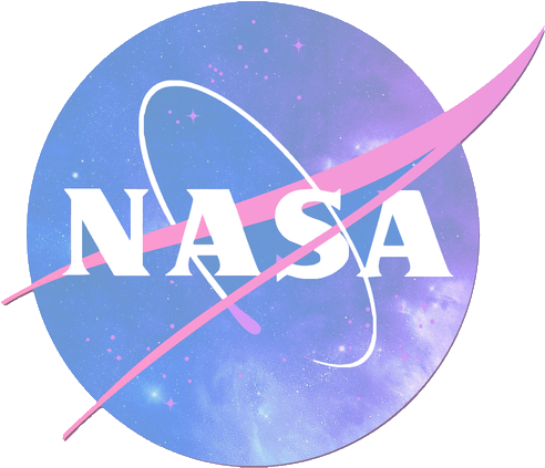 Stylized N A S A Logo Galaxy Background.png PNG Image