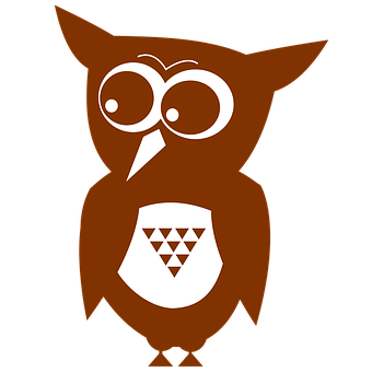 Stylized Owl Graphic PNG Image