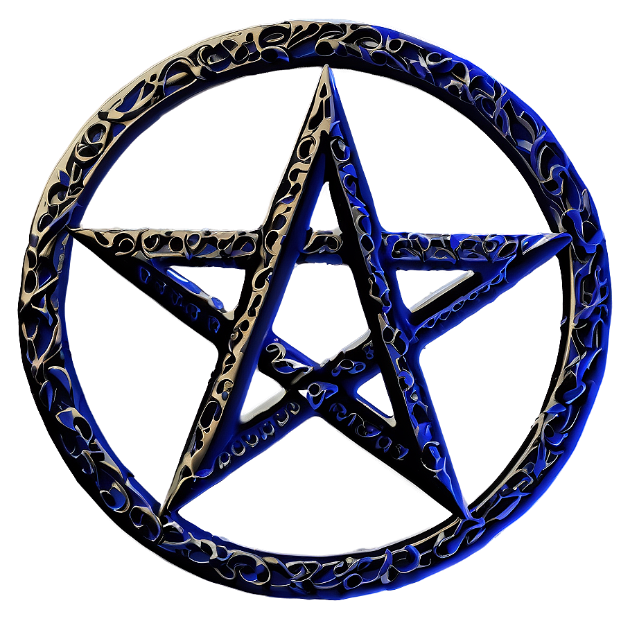 Stylized Pentagram With Skulls Png Ave34 PNG Image