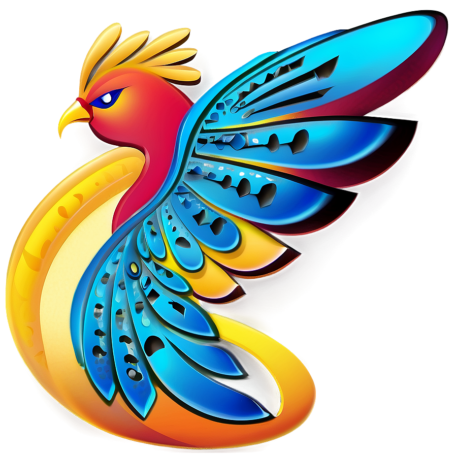 Stylized Phoenix Icon Png Uxk PNG Image