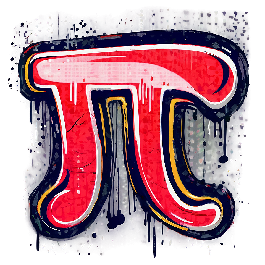 Stylized Pi In Graffiti Art Png 68 PNG Image