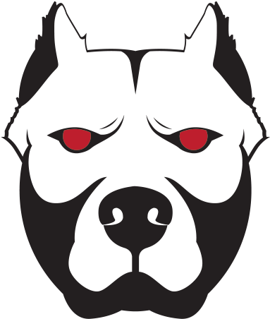 Stylized Pitbull Graphic PNG Image