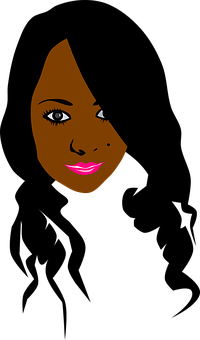 Stylized Portraitofa Girl PNG Image