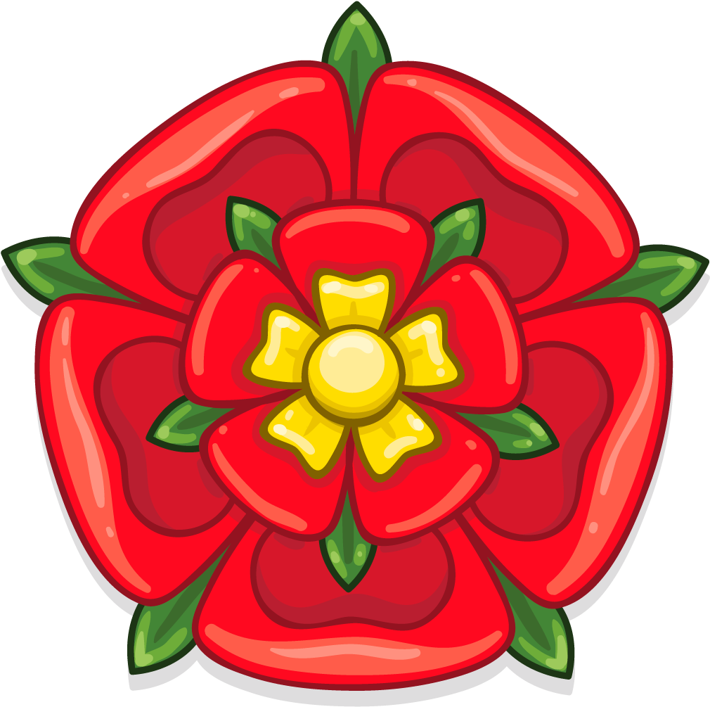 Stylized Red Rose Illustration PNG Image