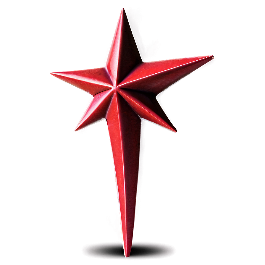 Stylized Red Star Png 05232024 PNG Image