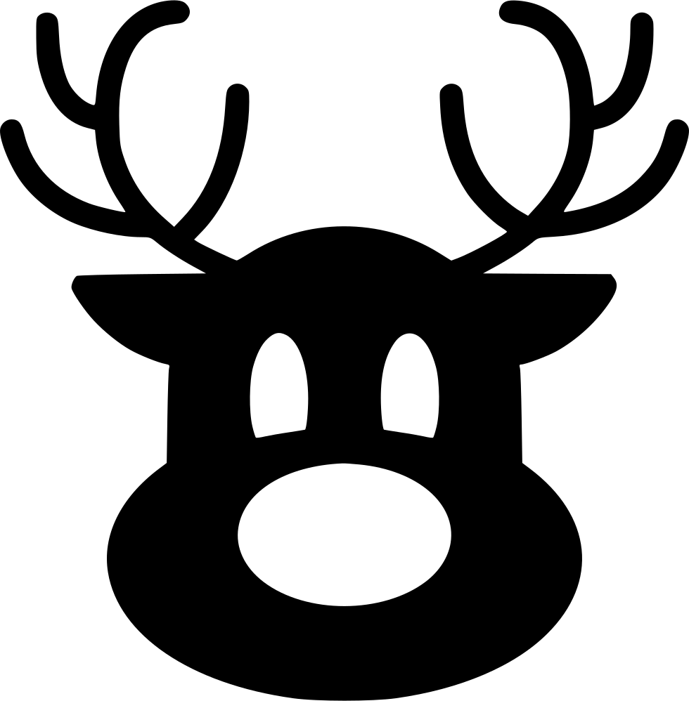 Stylized Reindeer Icon PNG Image