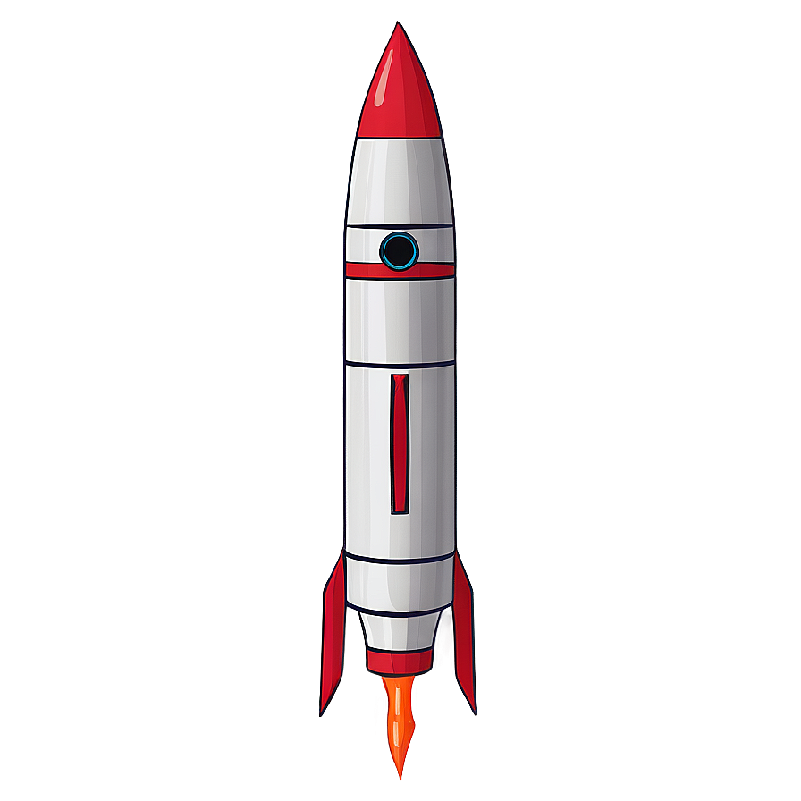 Stylized Rocket Png Rbb PNG Image