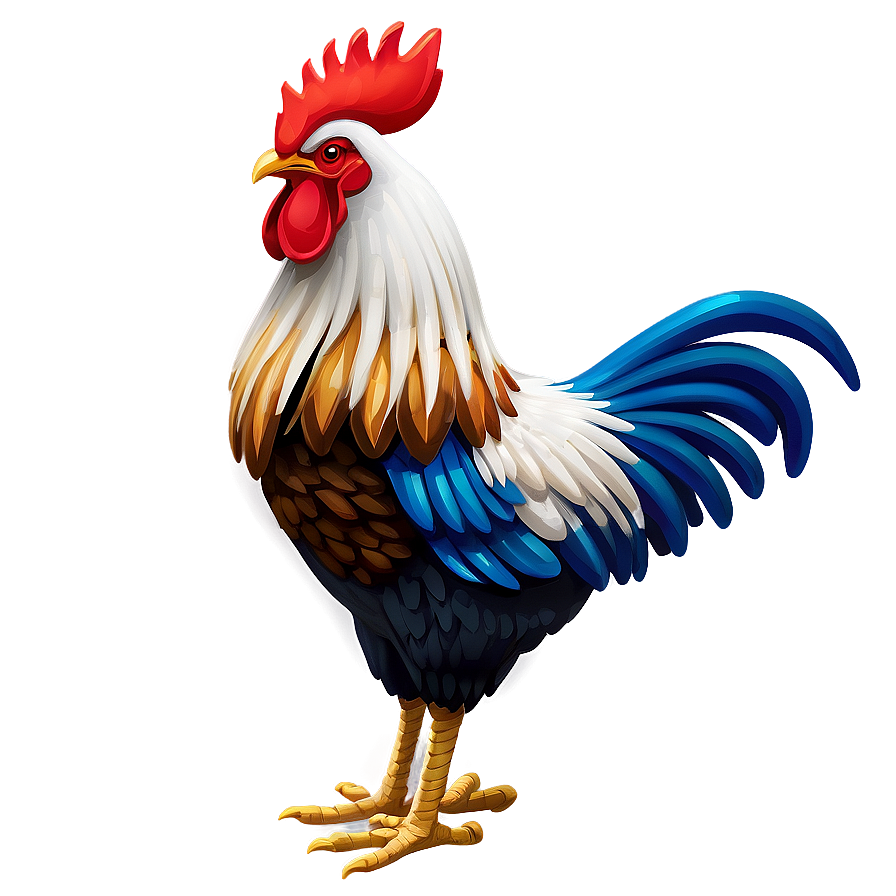 Stylized Rooster Profile Png Vje PNG Image