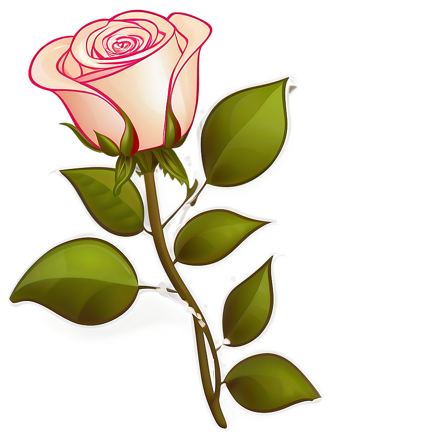 Stylized Rose Clipart Png 06272024 PNG Image