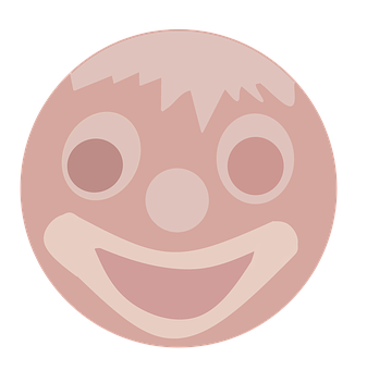 Stylized Smiley Face Graphic PNG Image