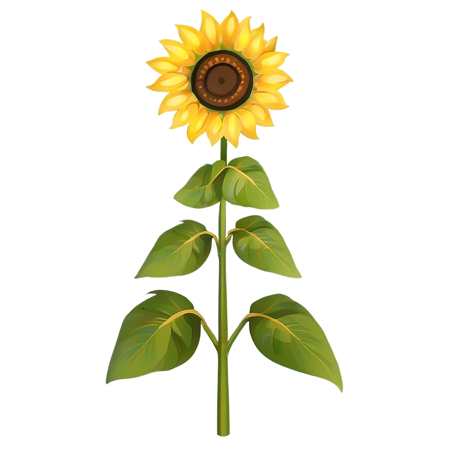 Stylized Sunflower Png 05032024 PNG Image