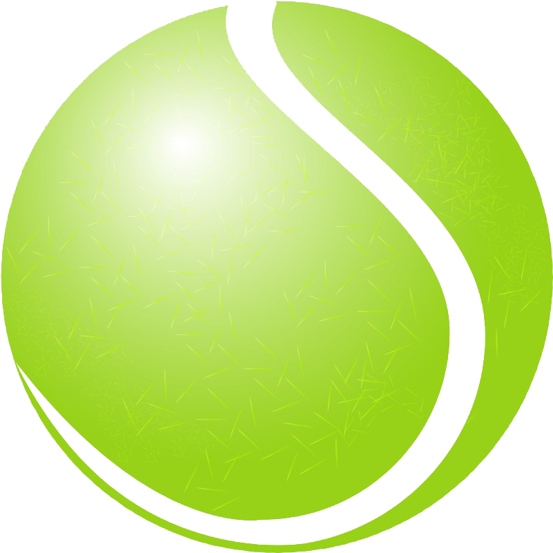 Stylized Tennis Ball Graphic PNG Image