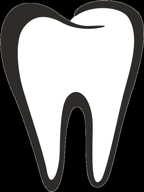 Stylized Tooth Graphic PNG Image