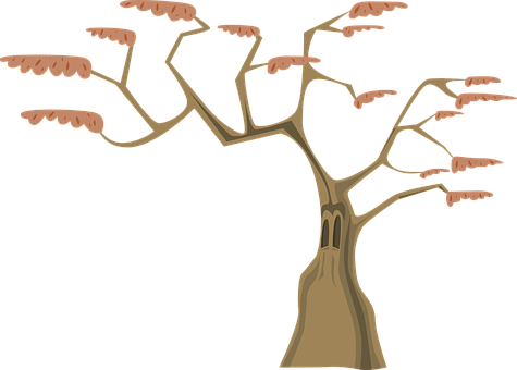 Stylized Tree Graphic PNG Image