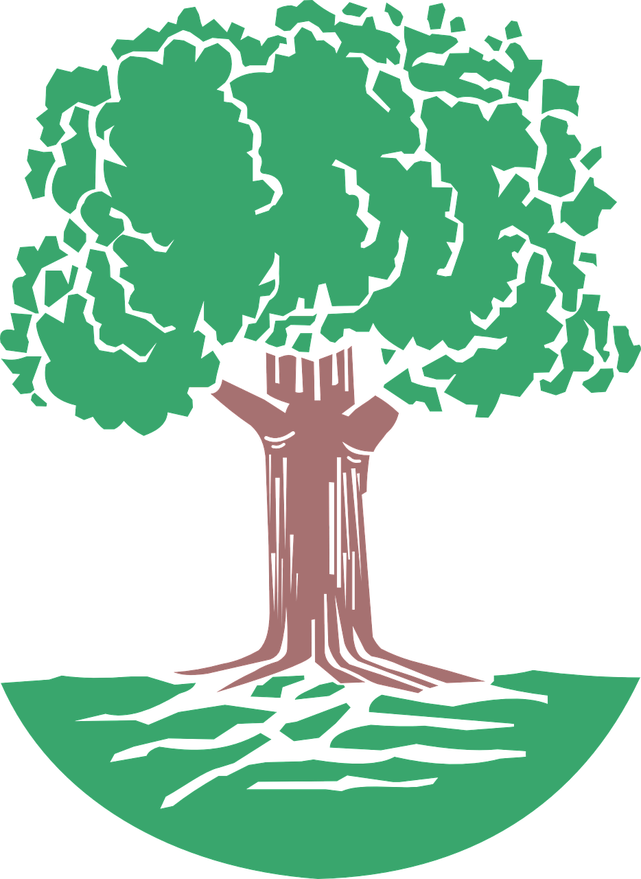 Stylized Tree Graphic PNG Image