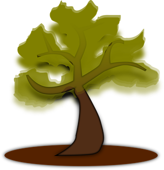 Stylized Tree Illustration PNG Image