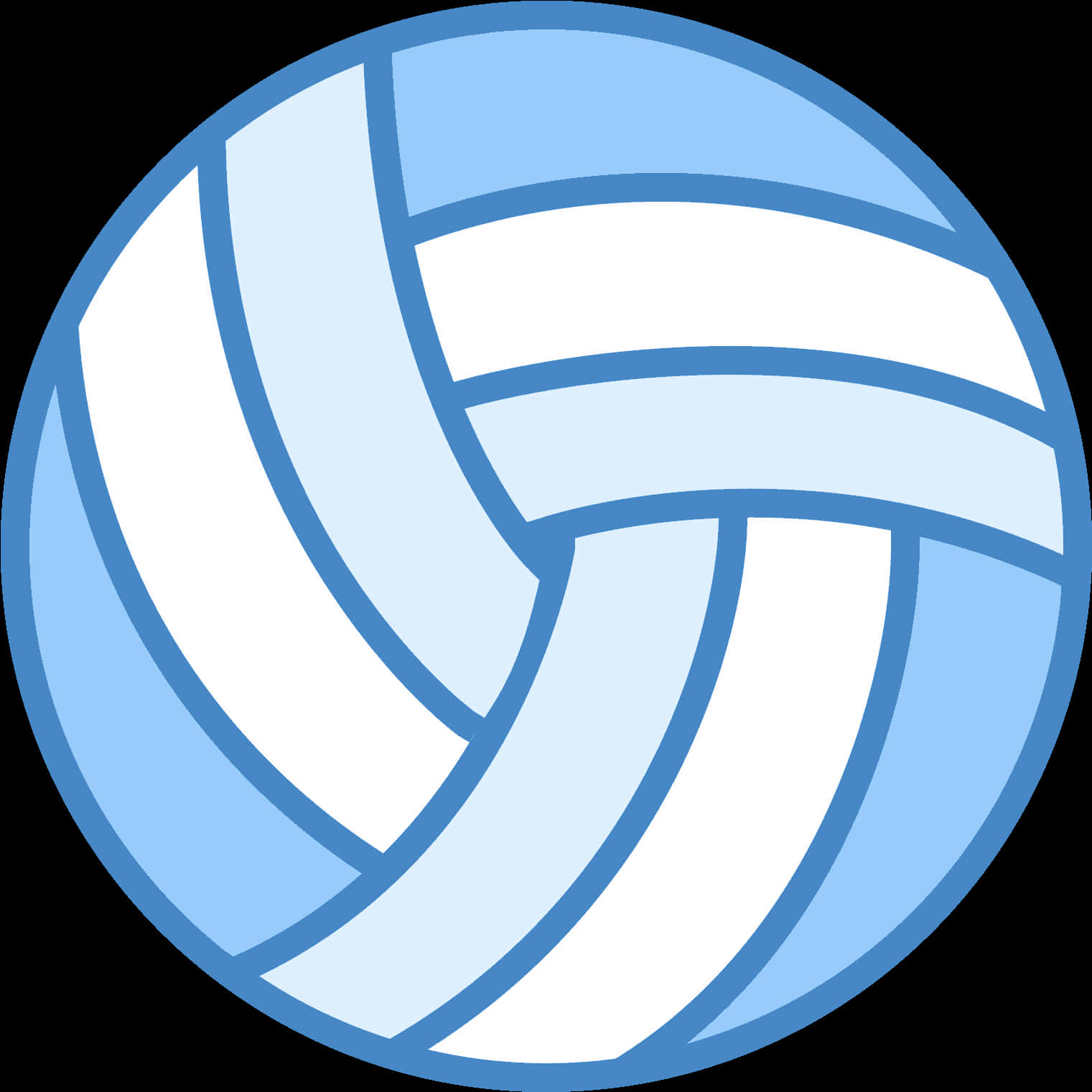 Stylized Volleyball Icon PNG Image