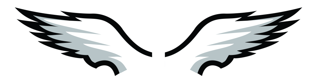 Stylized Wings Logo PNG Image