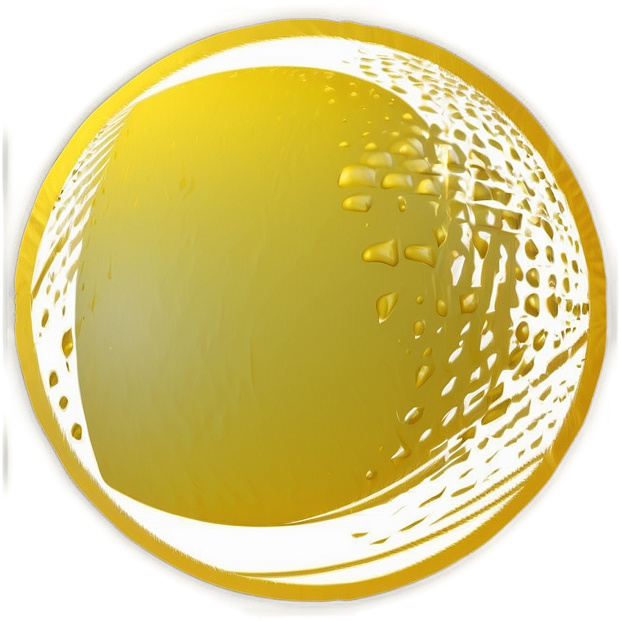 Stylized Yellow Circle Object Png 68 PNG Image